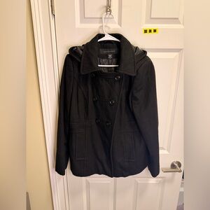 Women’s Apostrophe Hooded Pea Coat